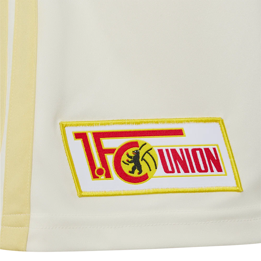 adidas Union Berlin Auswärtsshorts Saison 2026/27 – Beige/Gold