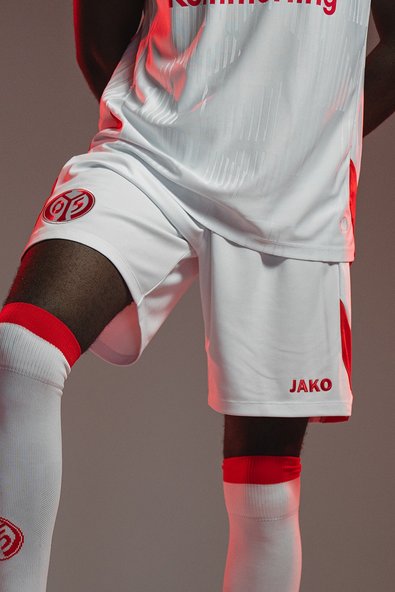 JAKO Mainz 05 Auswärtsshorts Saison 2026/27, weiß