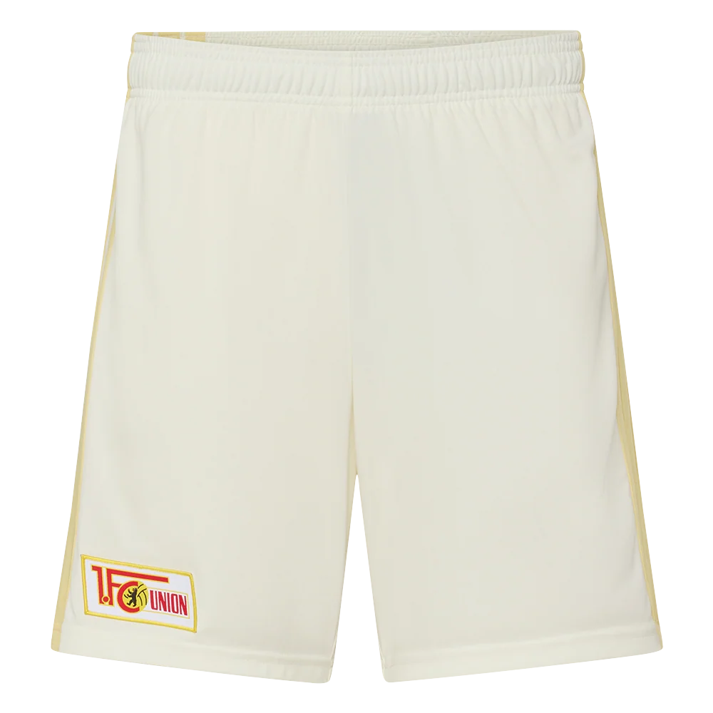 adidas Union Berlin Auswärtsshorts Saison 2026/27 – Beige/Gold