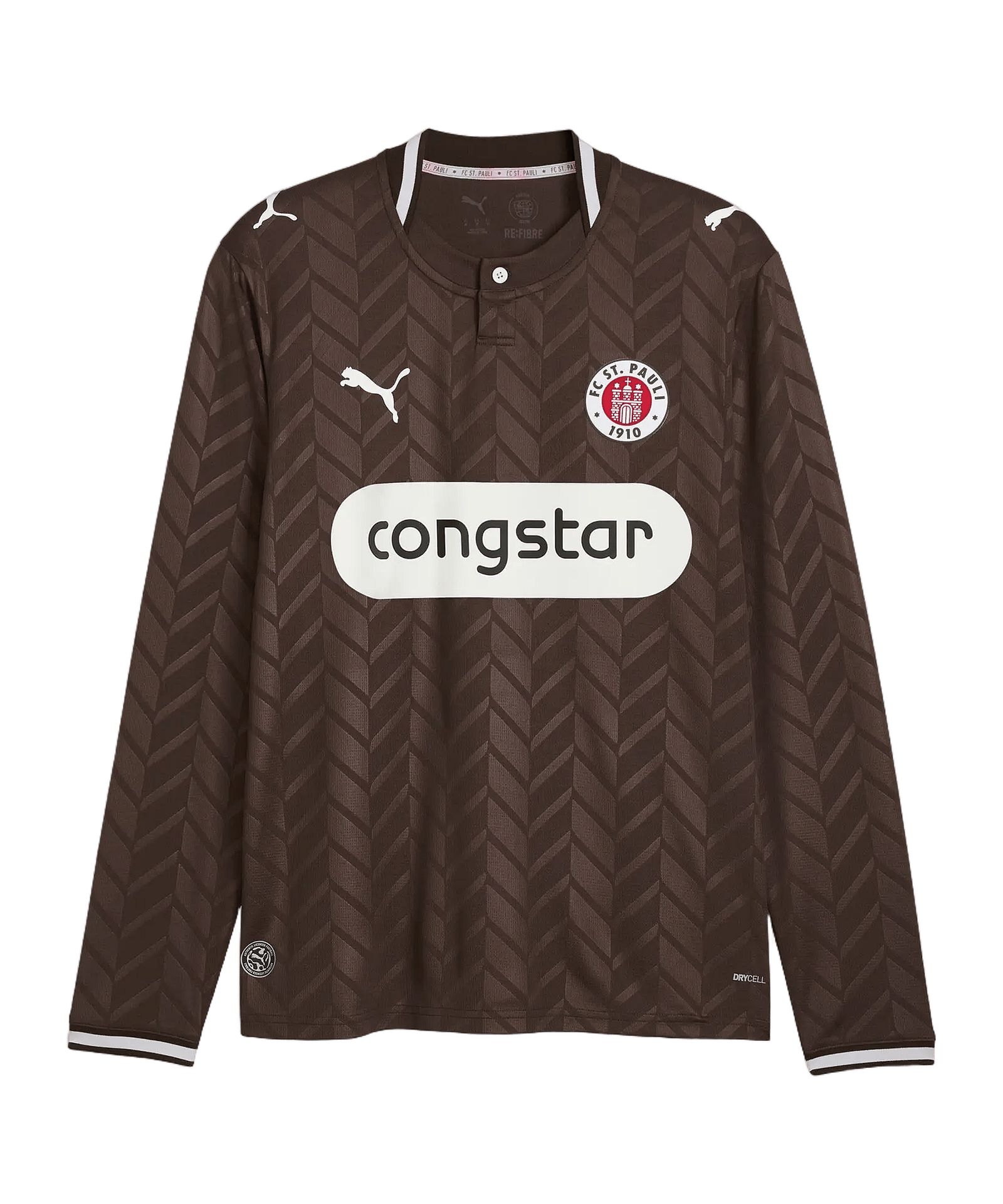 FC St. Pauli Trikot Langarm Home 2026/2027 Braun F01