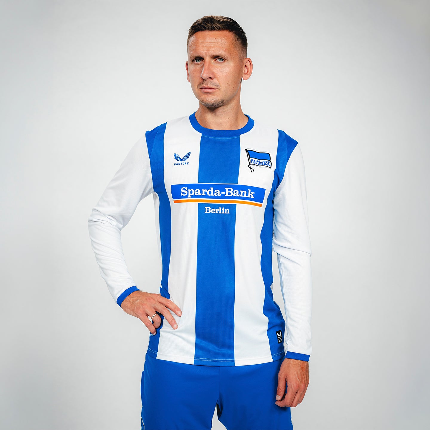 Hertha BSC Heimtrikot 2026/2027 Langarm-Heimtrikot für Erwachsene