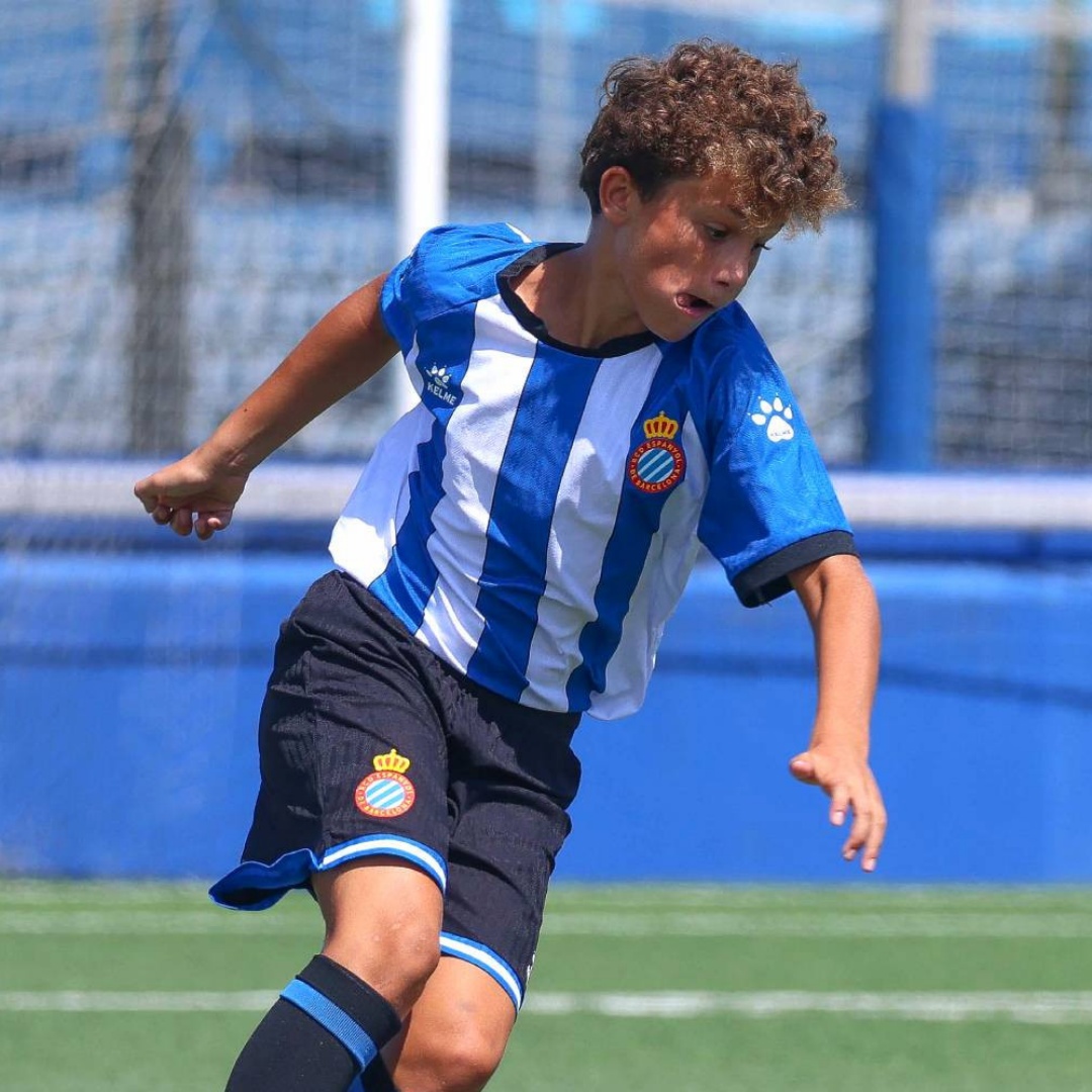 Espanyol 2026/2027 Versión juvenil de la camiseta de local