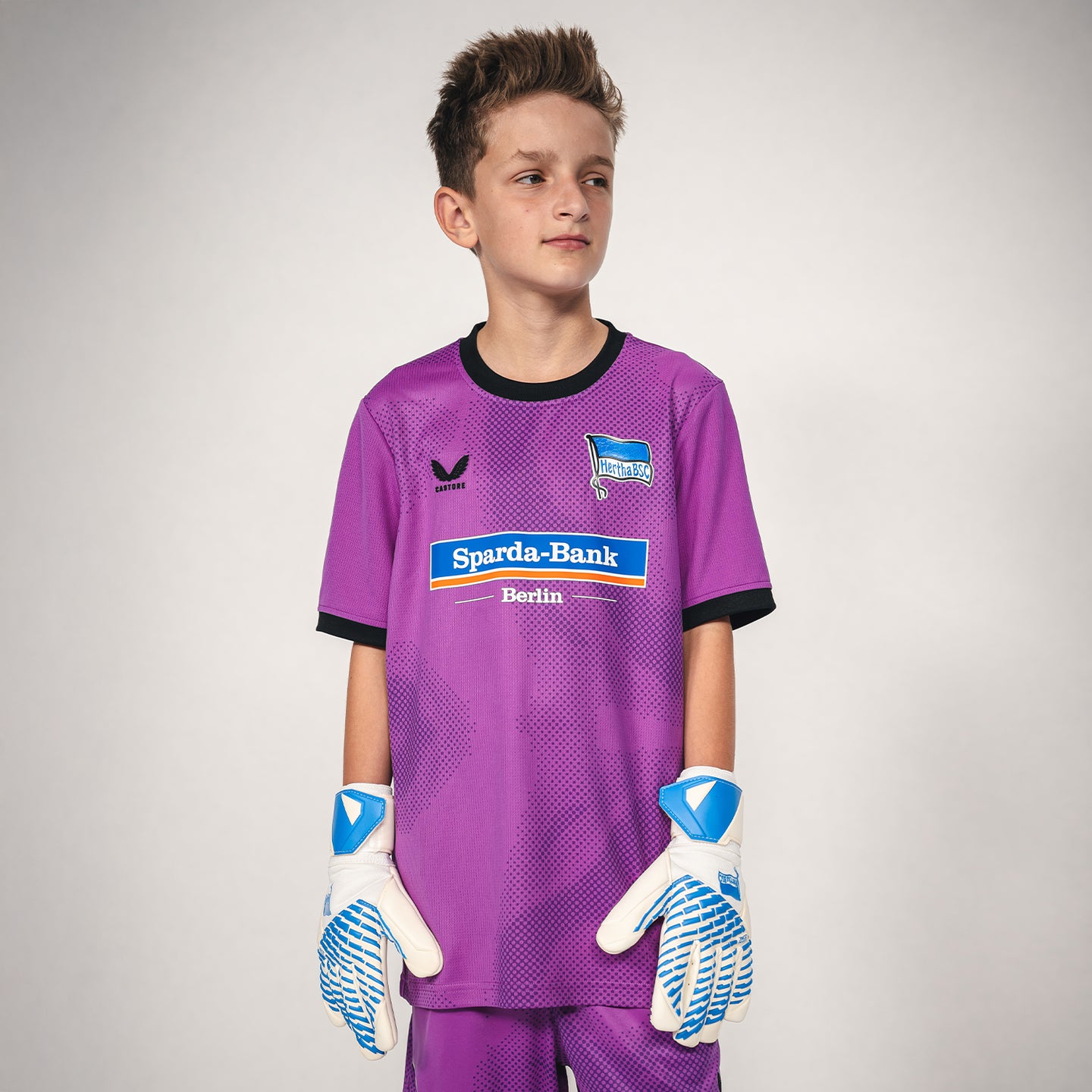 Hertha BSC Torwarttrikot Kinder 26/27 violett kurzarm