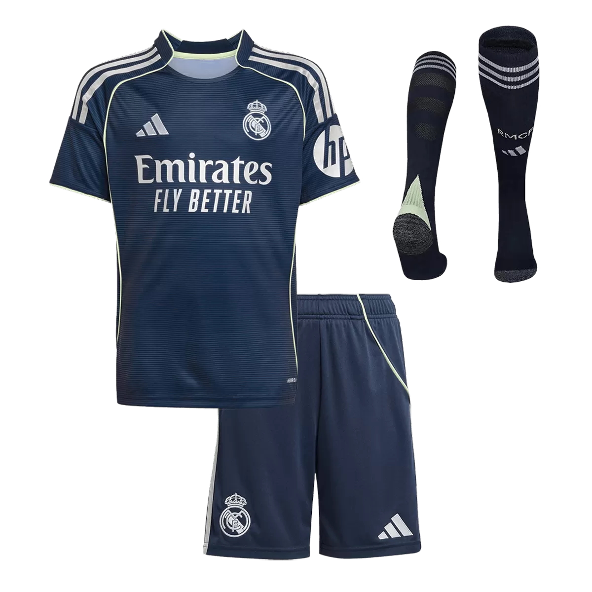 Kids Real Madrid Away Jersey Full Kit 2025/26