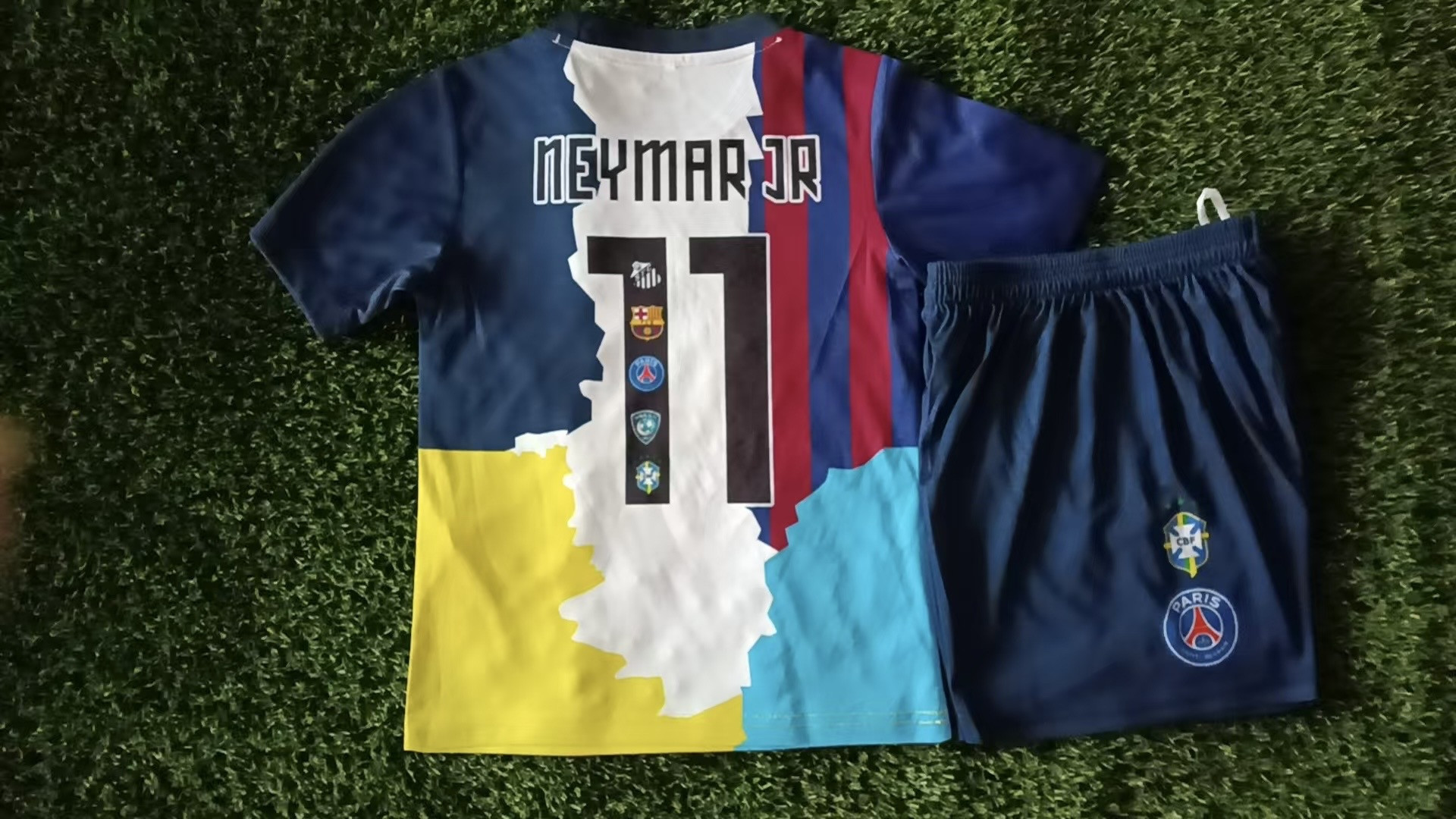 Limitierte Auflage Neymar Jr. 2025/26 Jugendtrikotset – Legacy Multi-Color Fusion