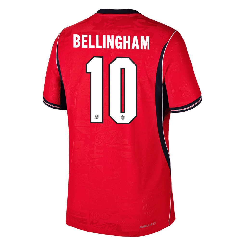 Jude Bellingham 10 Englische Nationalmannschaft 2026 Herren Auswärtstrikot – Rot