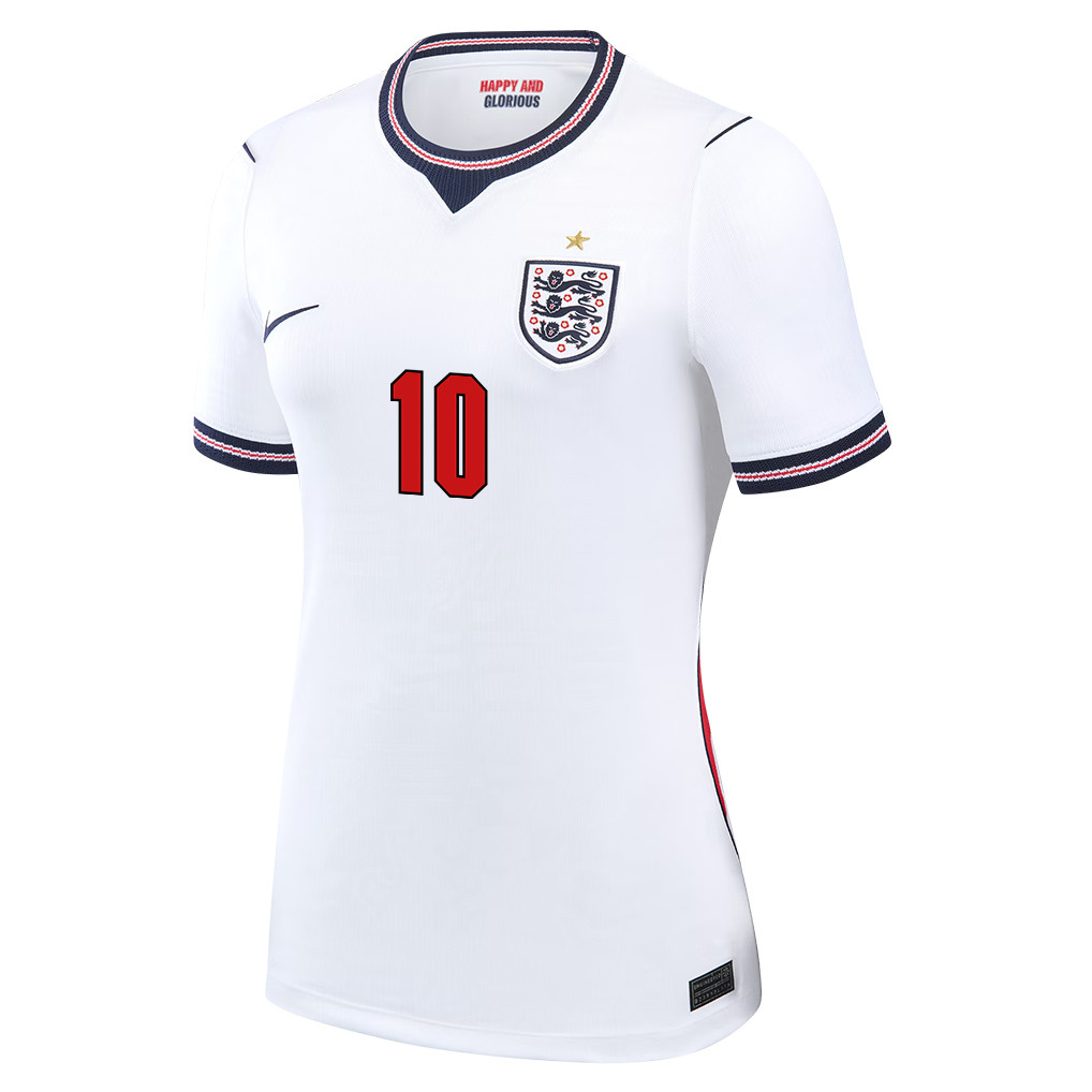 Jude Bellingham 10 Englische Frauen-Nationalmannschaft 2026 Heim Trikot – Weiß