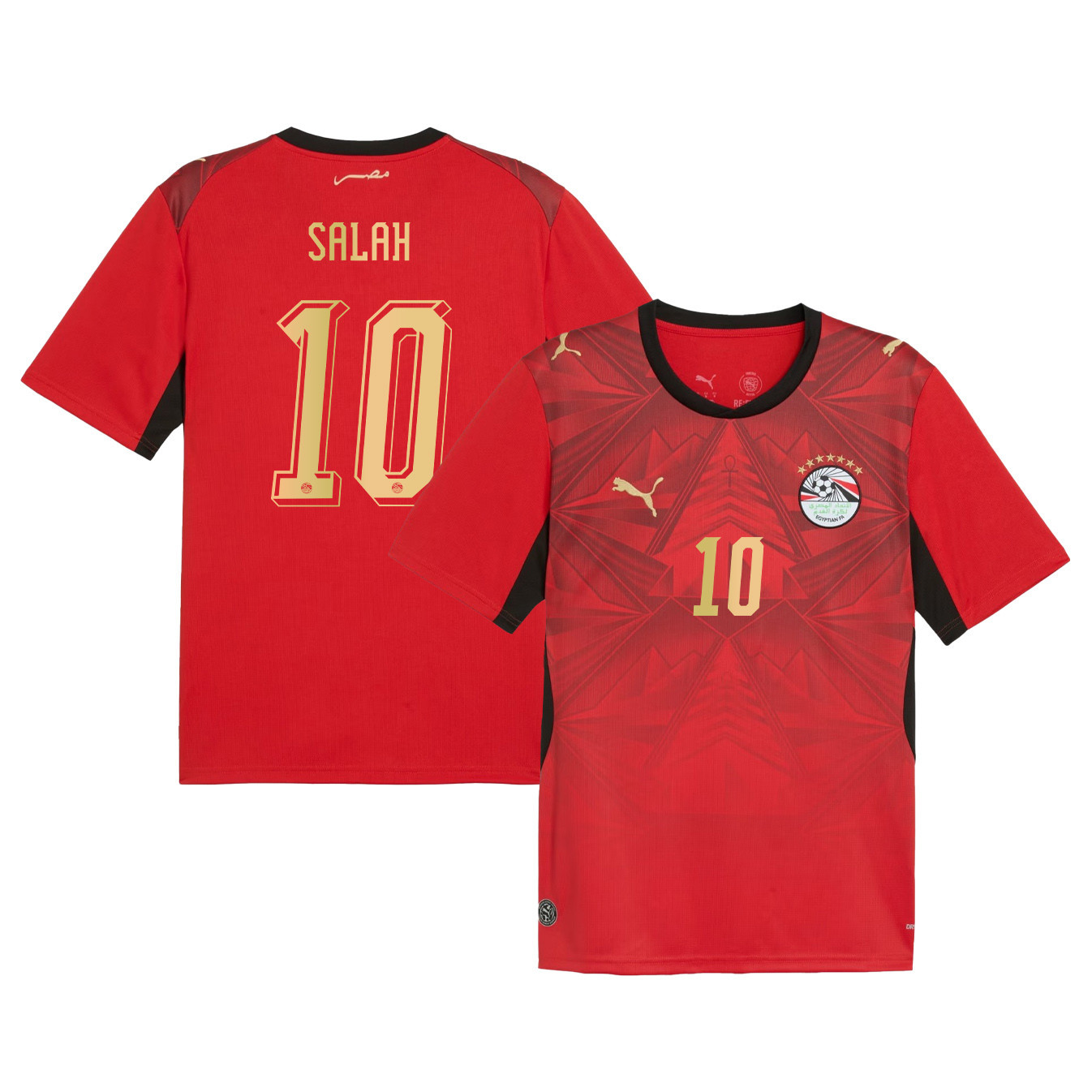 Mohamed Salah 10 Ägyptische Nationalmannschaft 2026 Herren Heimtrikot – Rot