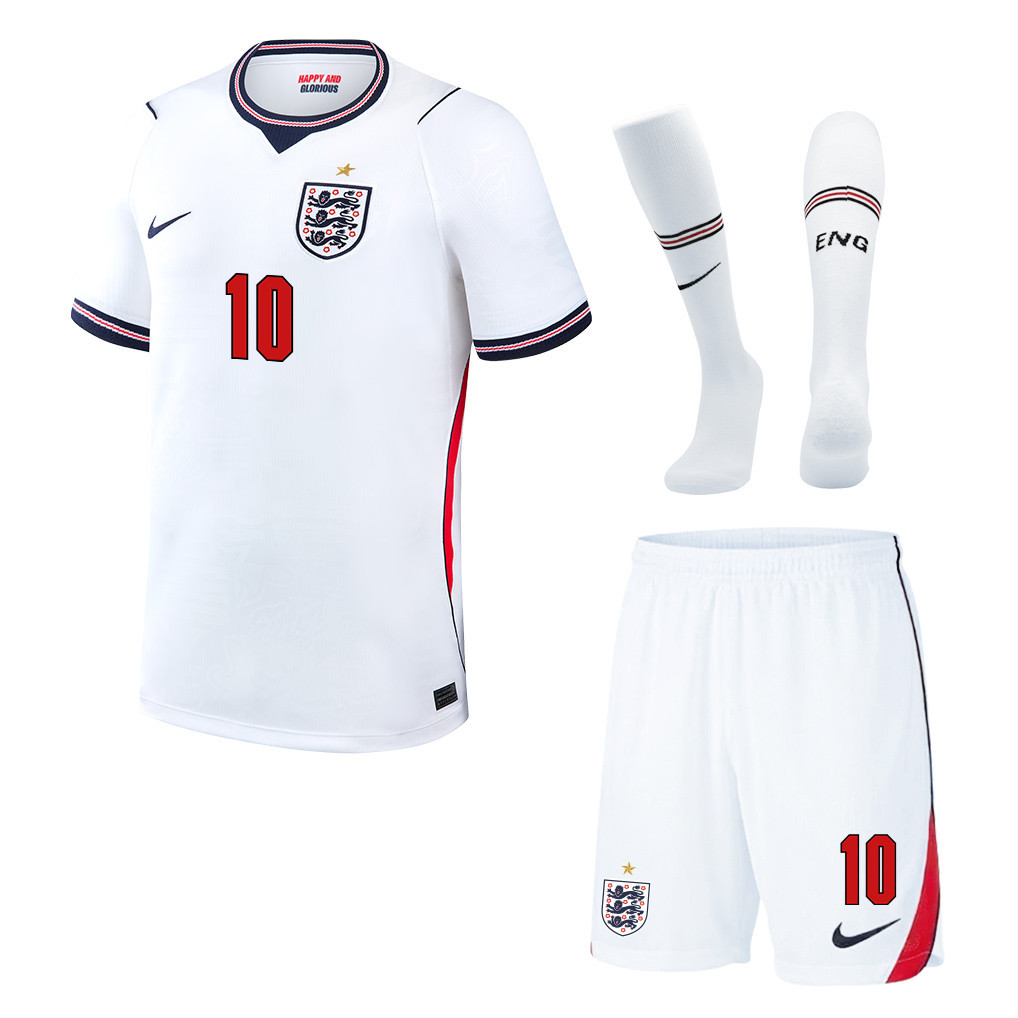 Jude Bellingham 10 Englische Nationalmannschaft 2026 Heim Herren-Kit-Set – Weiß