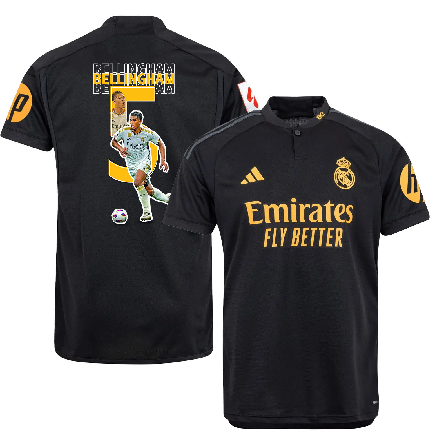 Jude Bellingham 5 Real Madrid Art Design Drittes Trikot – Herren