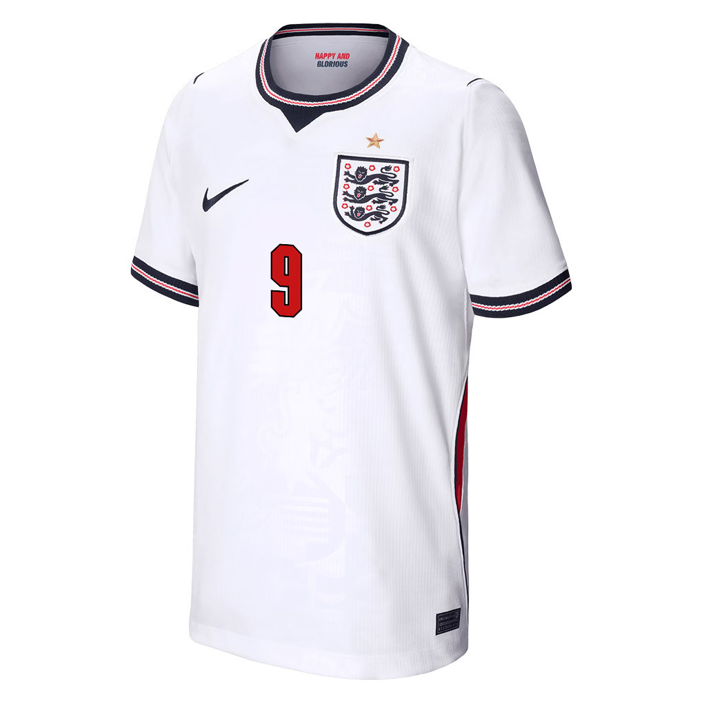 Harry Kane 9 England Nationalmannschaft Jugend 2026 Heimtrikot – Weiß