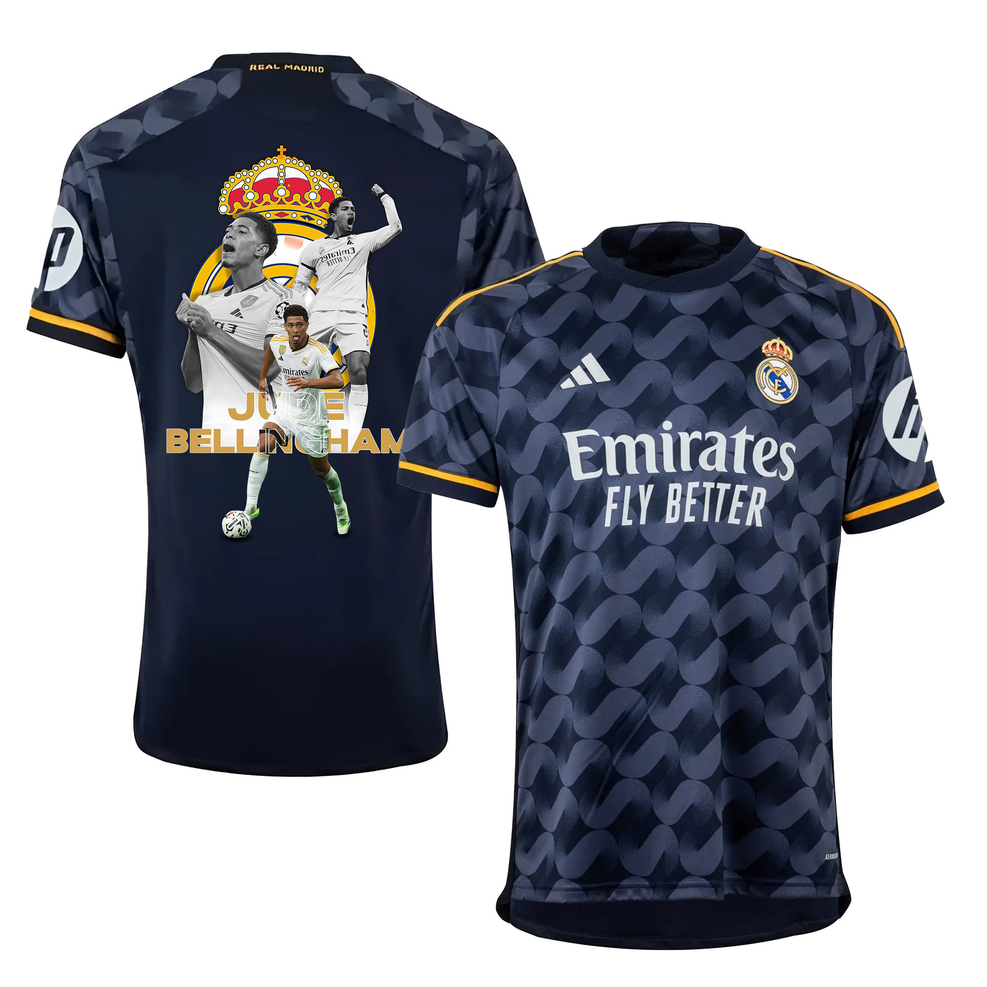 Jude Bellingham 5 Real Madrid Logo Auswärtstrikot – Herren