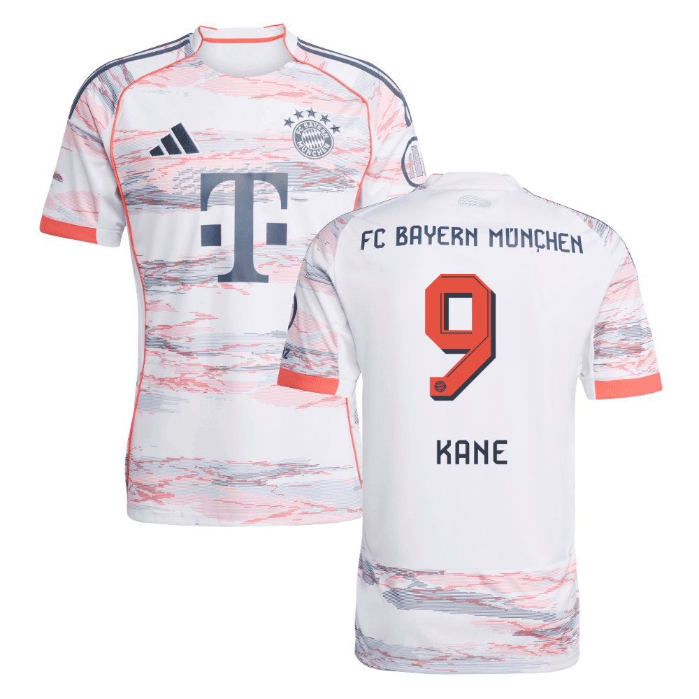 Harry Kane 9 Bayern München 2025/26 Auswärtstrikot Herren – Weiß
