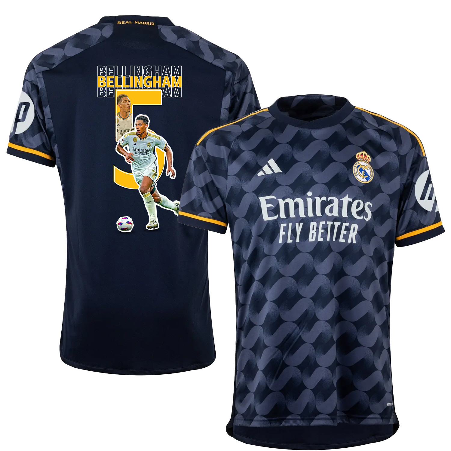 Jude Bellingham 5 Real Madrid Art Design Auswärtstrikot – Herren