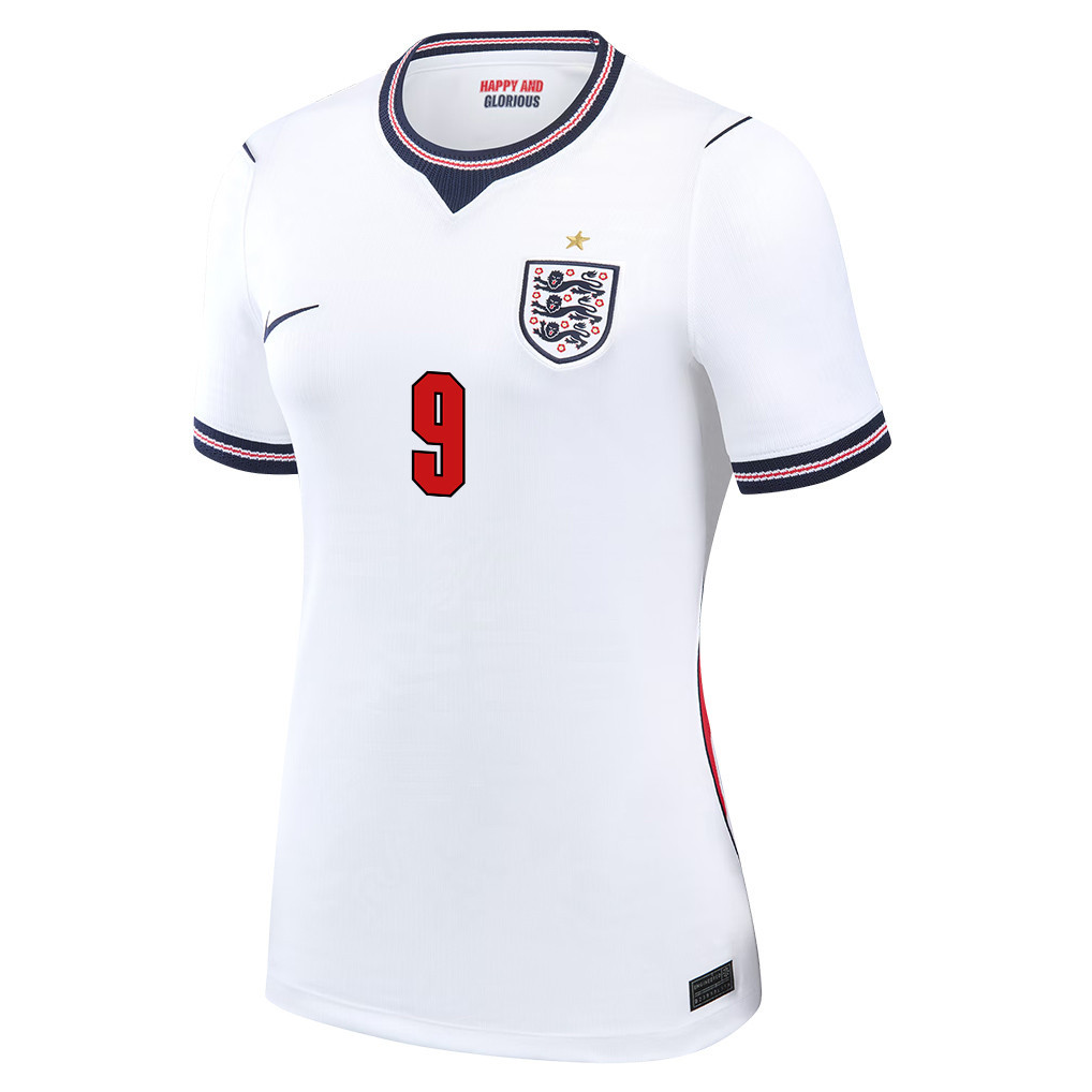 Harry Kane 9 Englische Frauen-Nationalmannschaft 2026 Heim Trikot – Weiß