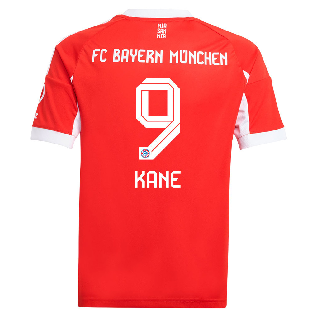 Harry Kane 9 Bayern München Heimtrikot 2025/26 JUGEND – Rot