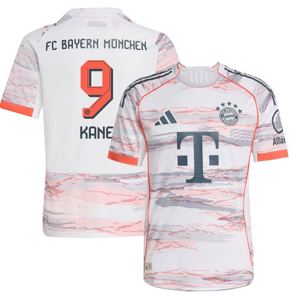 Harry Kane 9 Bayern München Auswärtstrikot 2025/26 JUGEND – Weiß
