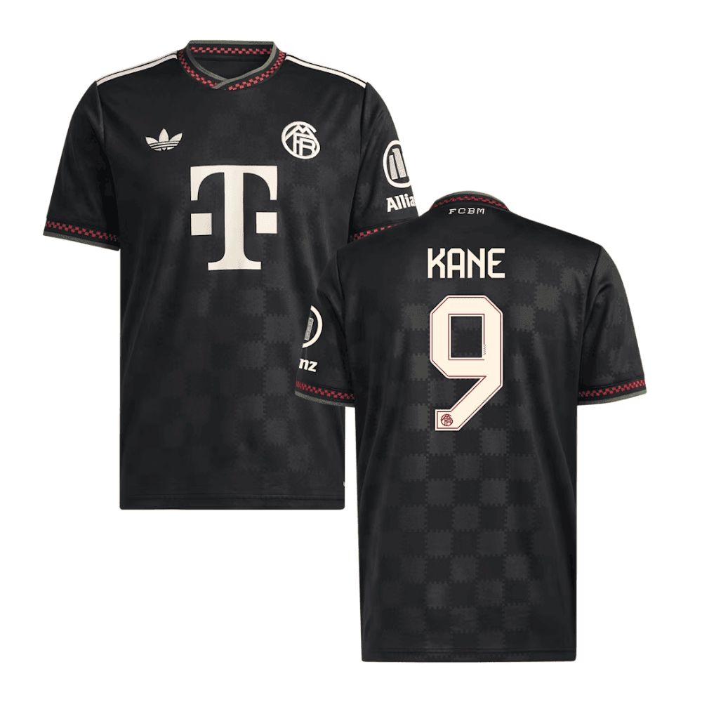 Harry Kane 9 Bayern München 2025/26 Drittes Herren Trikot – Schwarz