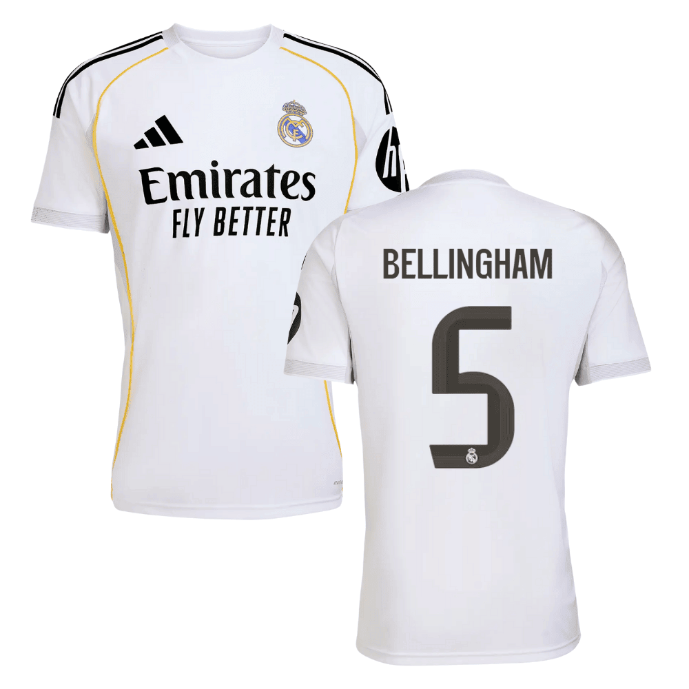 Jude Bellingham 5 Real Madrid 2025/26 Heimtrikot Herren – Weiß