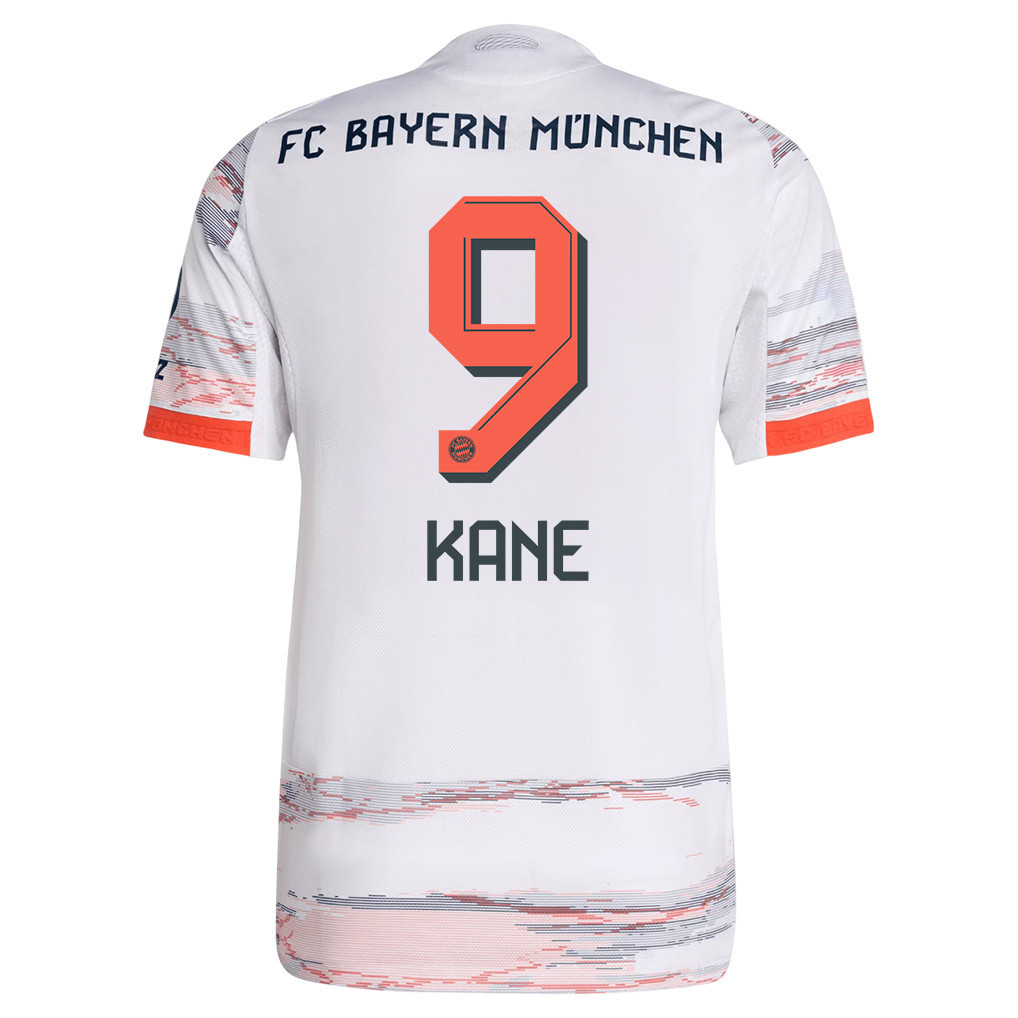 Harry Kane 9 Bayern München Auswärtstrikot 2025/26 Herren – Weiß