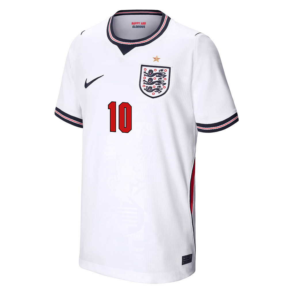 Jude Bellingham 10 England Nationalmannschaft Jugend 2026 Heimtrikot – Weiß