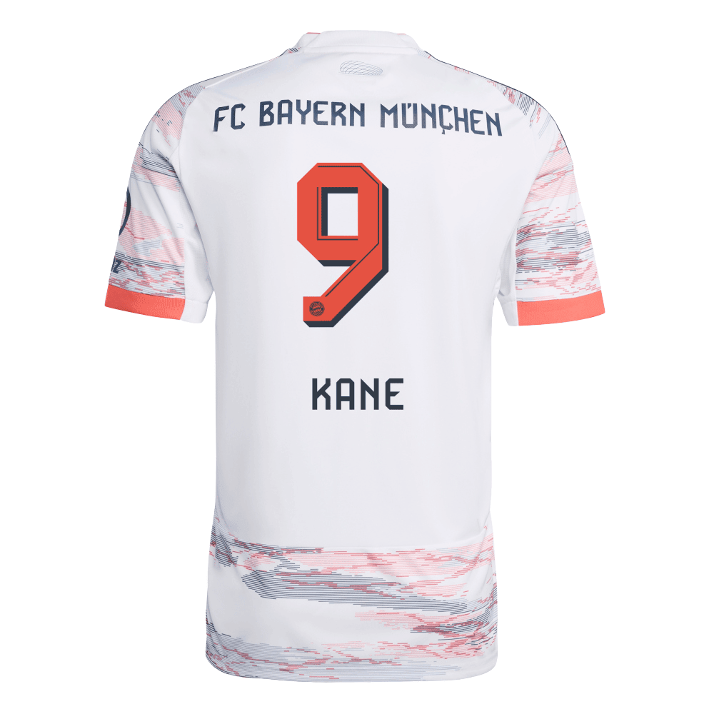 Harry Kane 9 Bayern München 2025/26 Auswärtstrikot Herren – Weiß