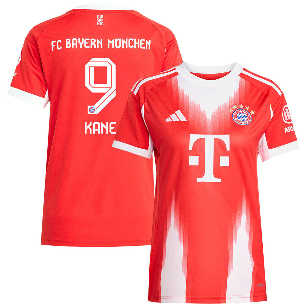 Harry Kane 9 Bayern München Heimtrikot 2025/26 Damen – Rot