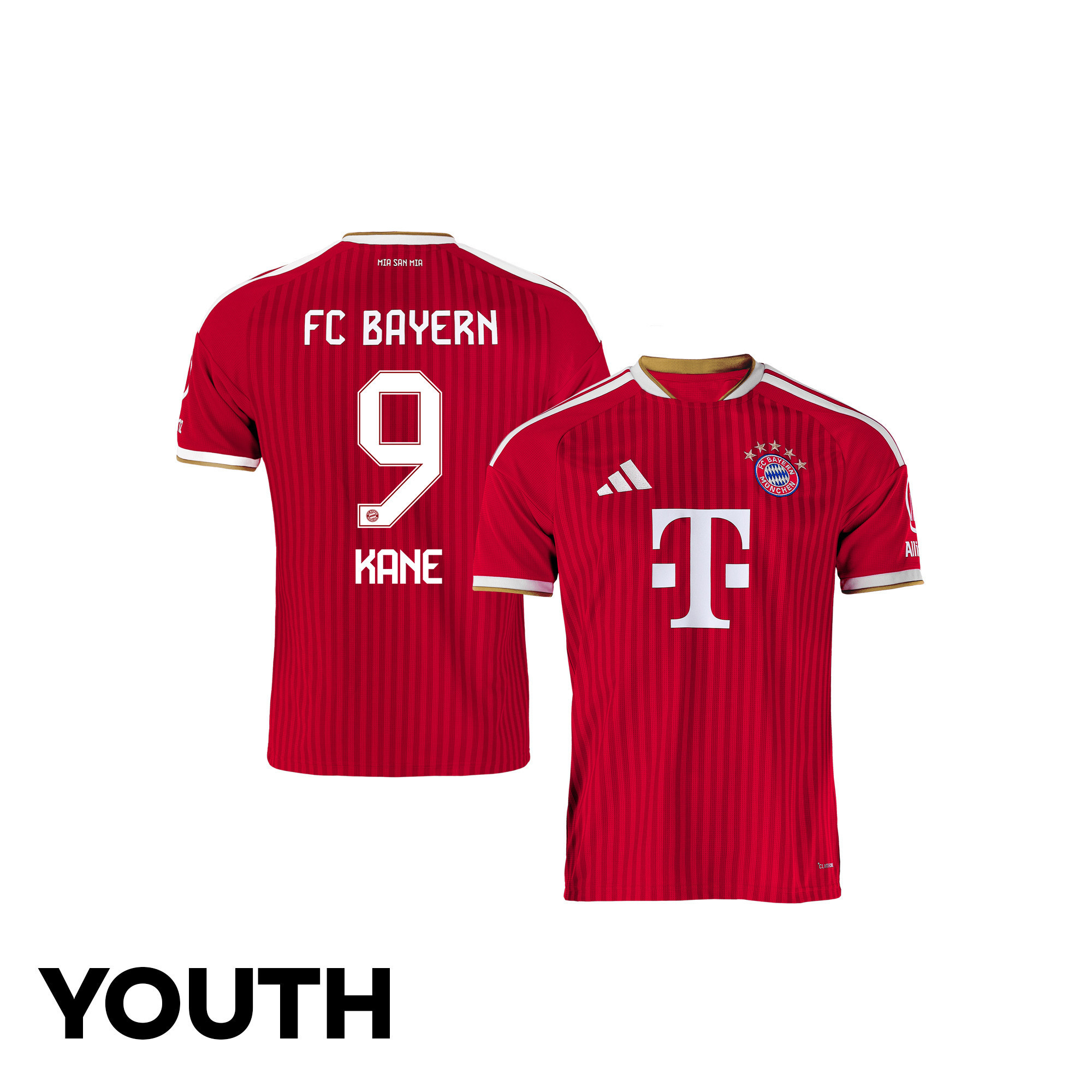 Harry Kane 9 Bayern München 2026/27 JUGEND Heimtrikot – Rot