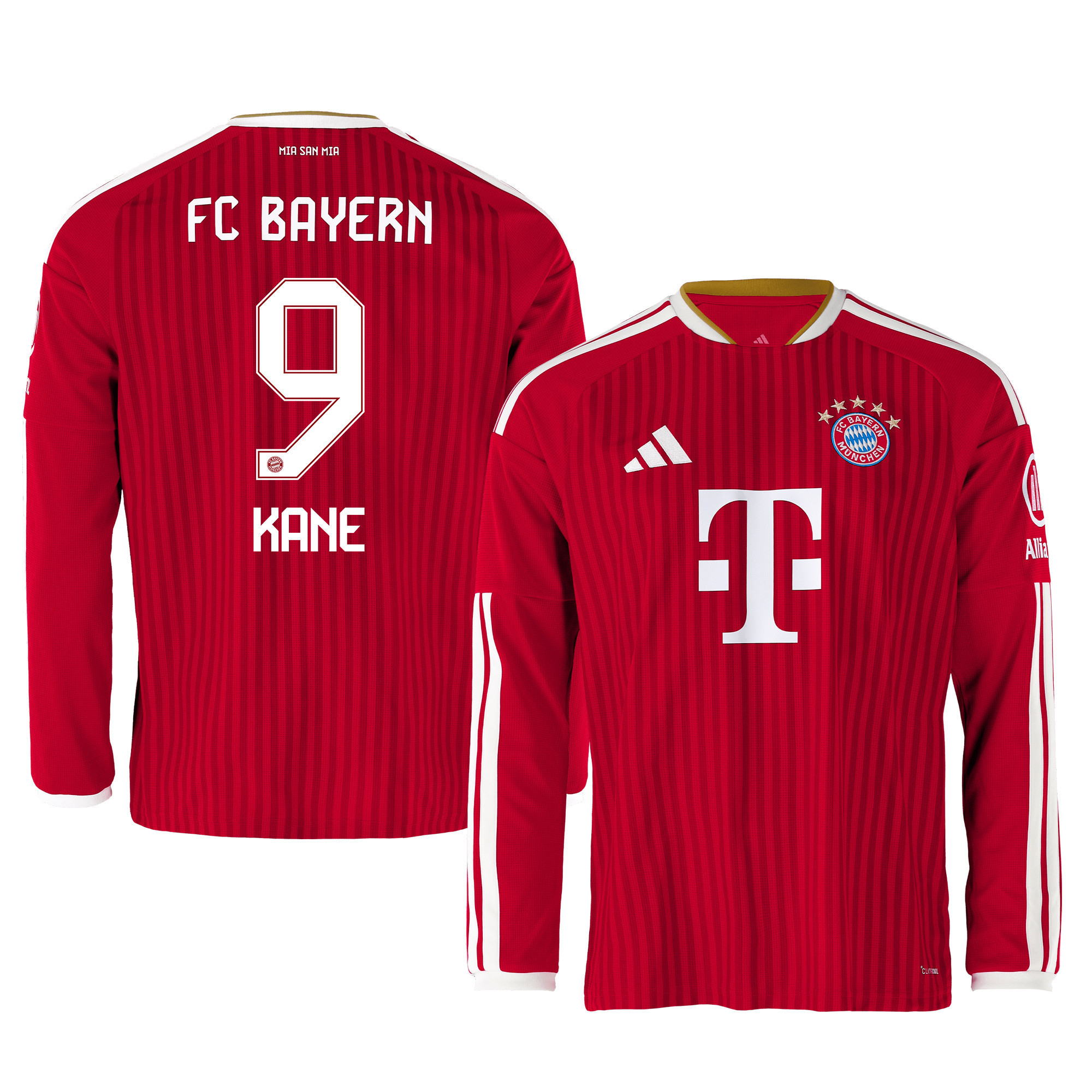 Harry Kane 9 Bayern München 2026/27 Herren Langarm Heimtrikot – Rot