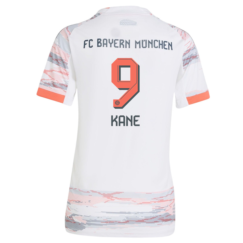 Harry Kane 9 Bayern München Auswärtstrikot 2025/26 Damen – Weiß