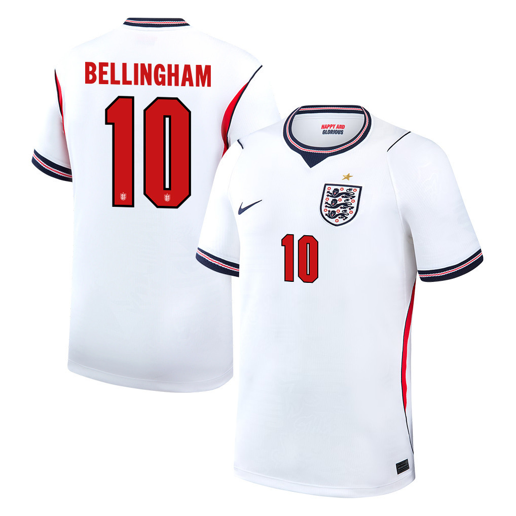 Jude Bellingham 10 Englische Nationalmannschaft 2026 Herren Heimtrikot – Weiß