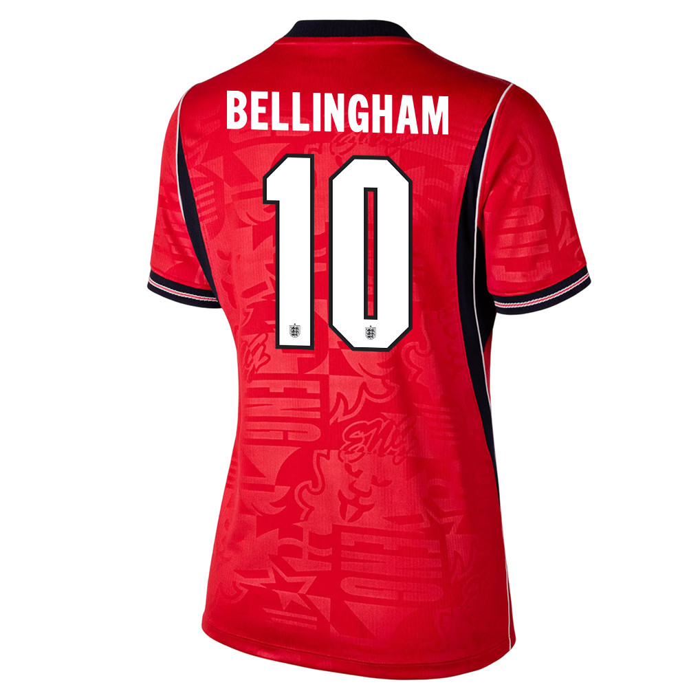 Jude Bellingham 10 Englische Frauen-Nationalmannschaft 2026 Auswärts Trikot – Rot