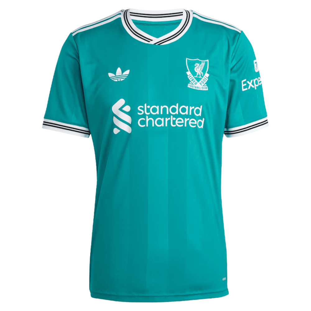 Mohamed Salah 11 Liverpool 2025/26 Drittes Herren Trikot – Aqua