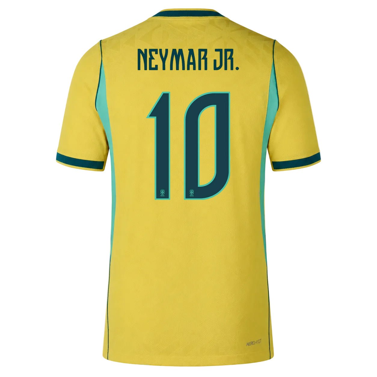 Nike Men's Brazil Neymar Jr. Match Authentic Home Jersey 2026 (Yellow/Teal)