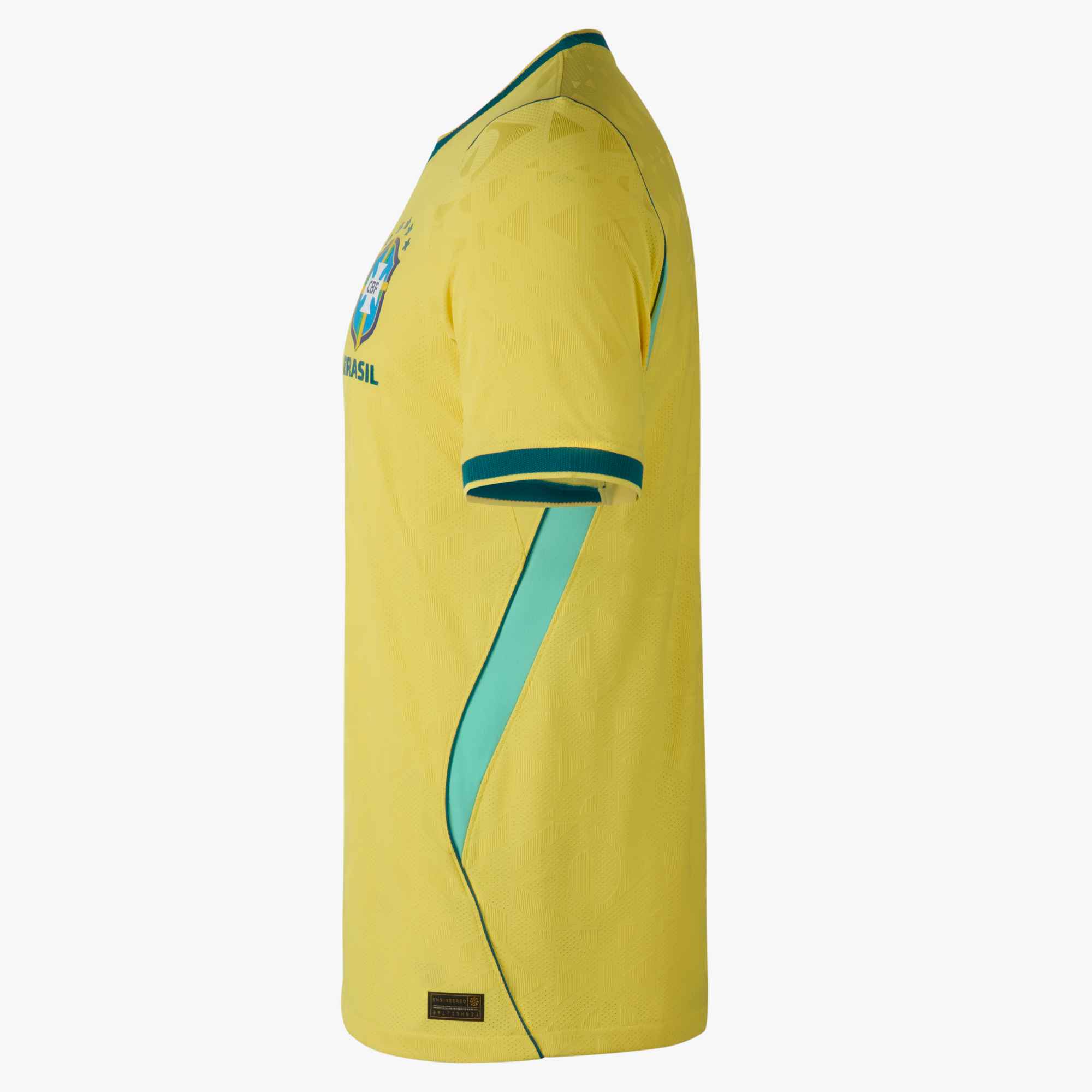 Nike Men's Brazil Neymar Jr. Match Authentic Home Jersey 2026 (Yellow/Teal)