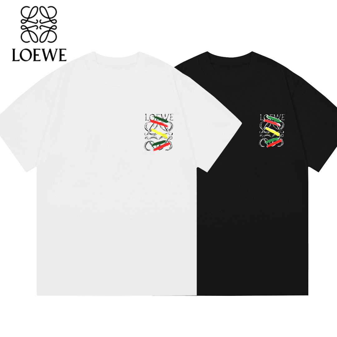 ロエベ トーテム クラシック レター ロゴ プリント 半袖 T シャツ